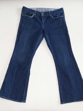 Gap Women's Perfect Boot Cut Jeans Size 16 / 33 Ankle Blue Mid Rise Stretch 16A